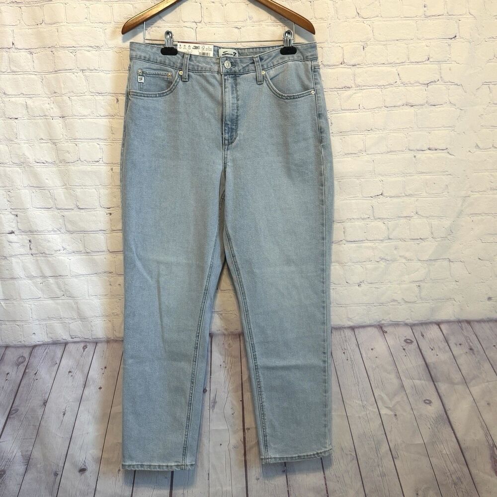 Seven7 90s Straight Leg Jeans Women 14 Key West Light Wash Premium Denim NWT